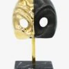 Arlecchino In Brass On Marble Base