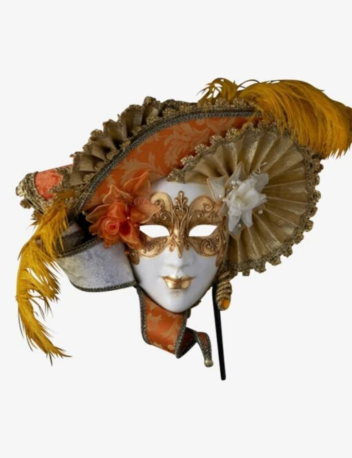 Belle Dame With Roses And Feathers