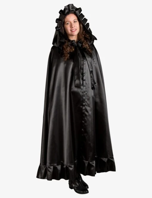Black Cloak With Frills