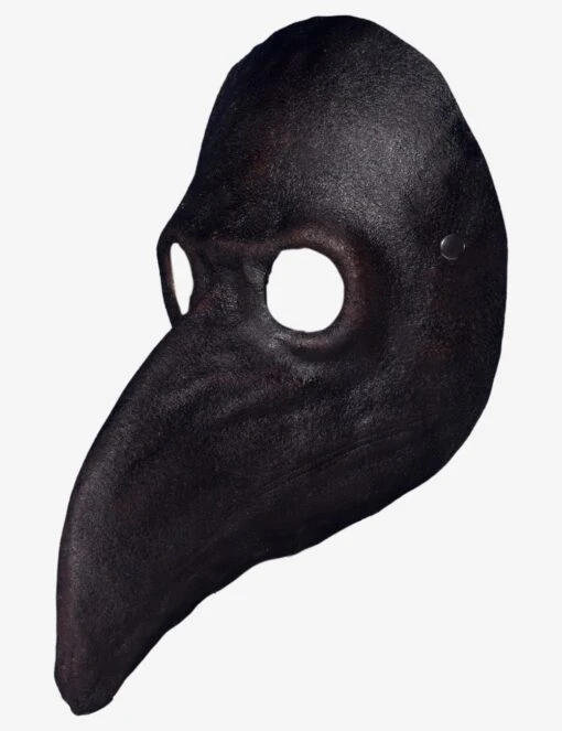 Black Leather Plague Doctor Short Nose