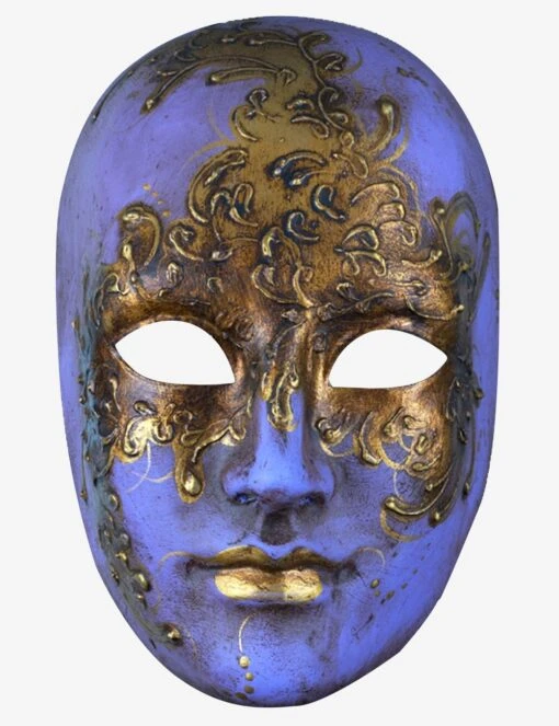 Blue And Gold Face