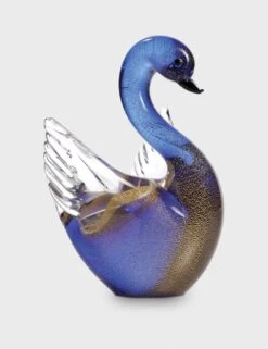 Blue And Gold Swan