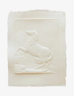 Embossed Print Horses 002