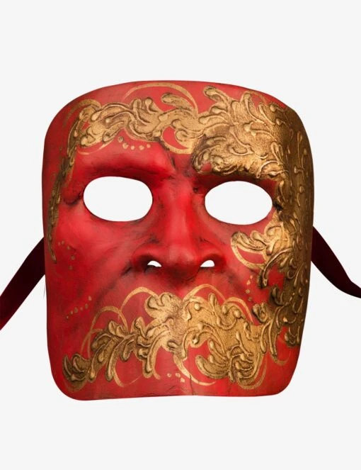 Gold & Red Bauta
