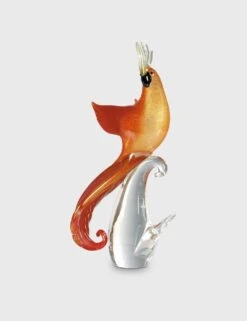 Orange Parrot With Open Wings