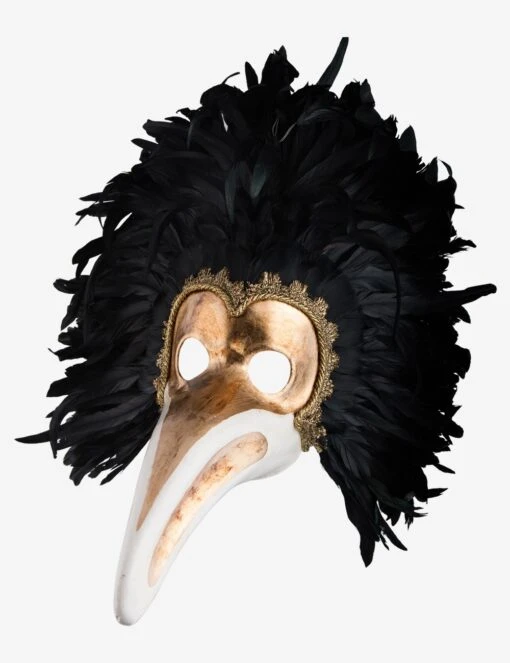 No Brand Plague Doctor With Feathers