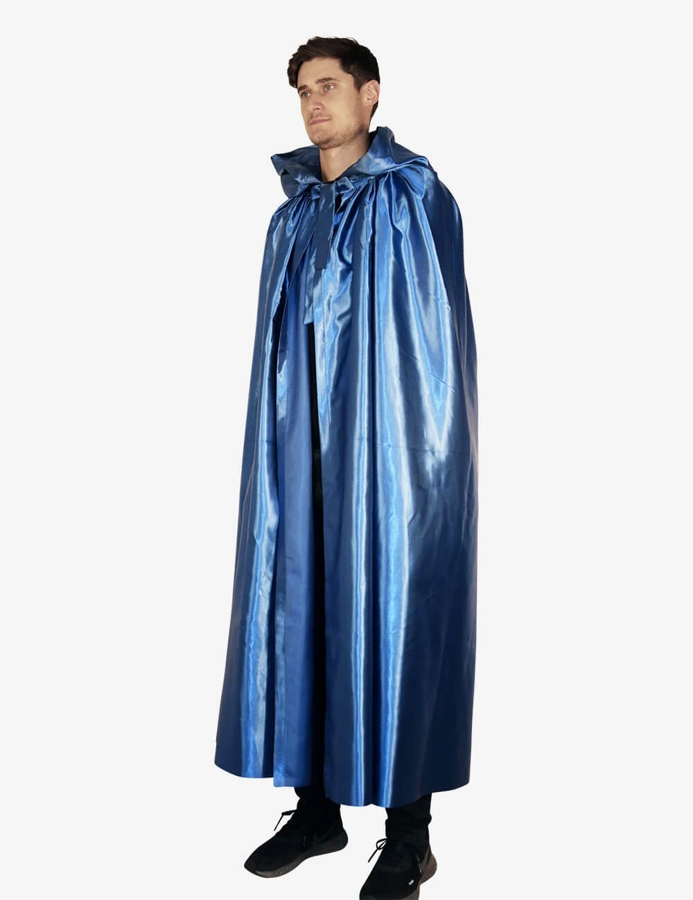 Unisex Cloak With Hood - Blue - Image 2