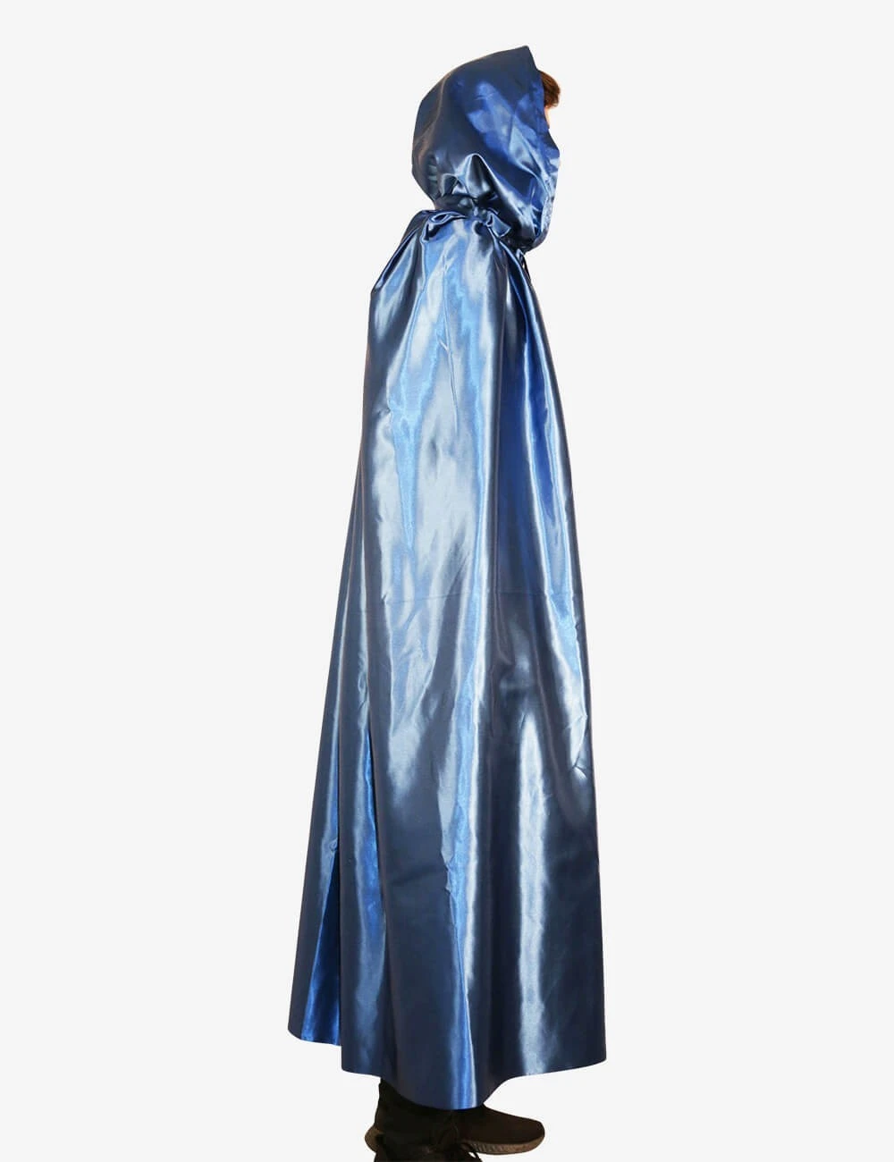 Unisex Cloak With Hood - Blue - Image 4
