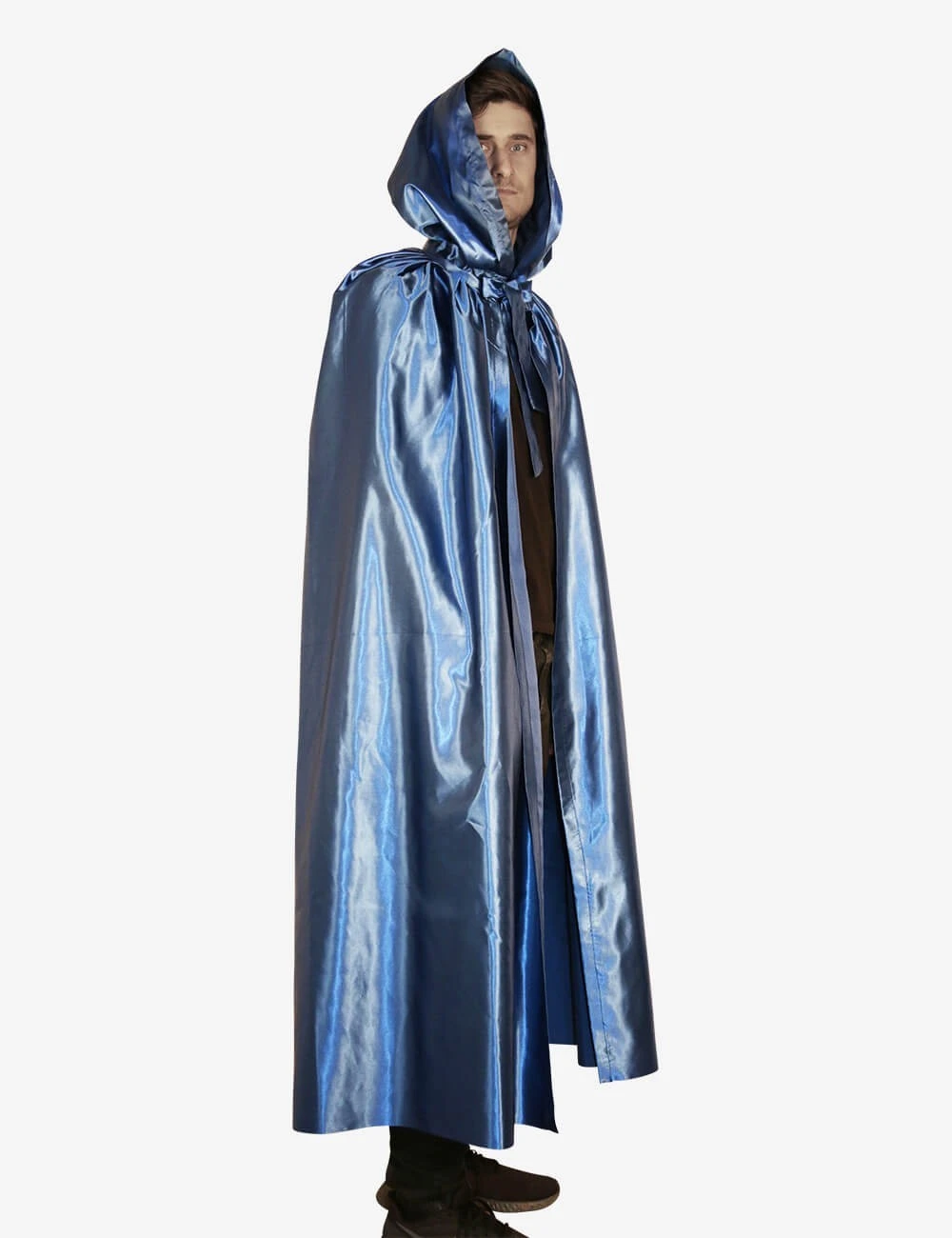 Unisex Cloak With Hood - Blue - Image 5