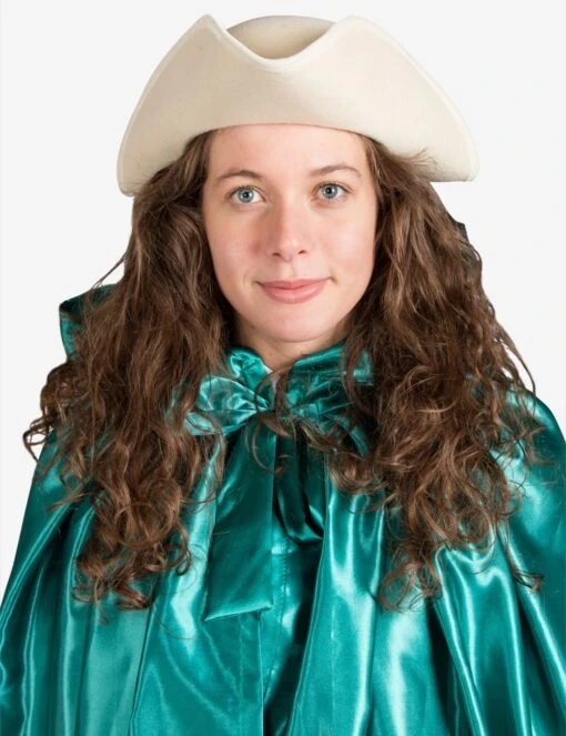 Unisex White Tricorne